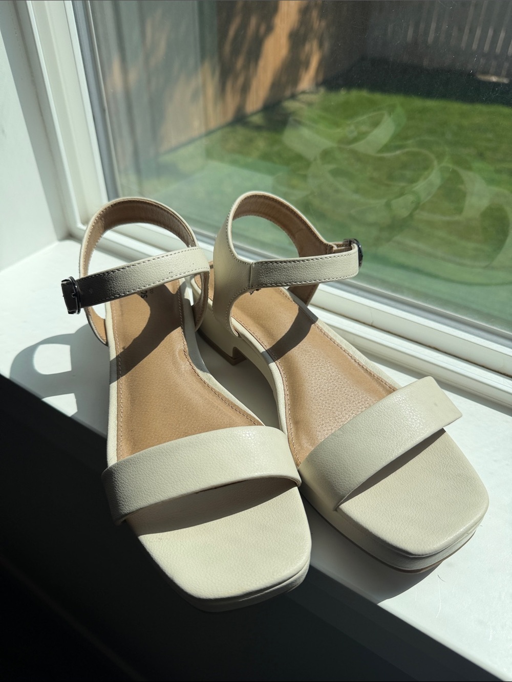 Sonoma Cream Ankle-Strap Sandals